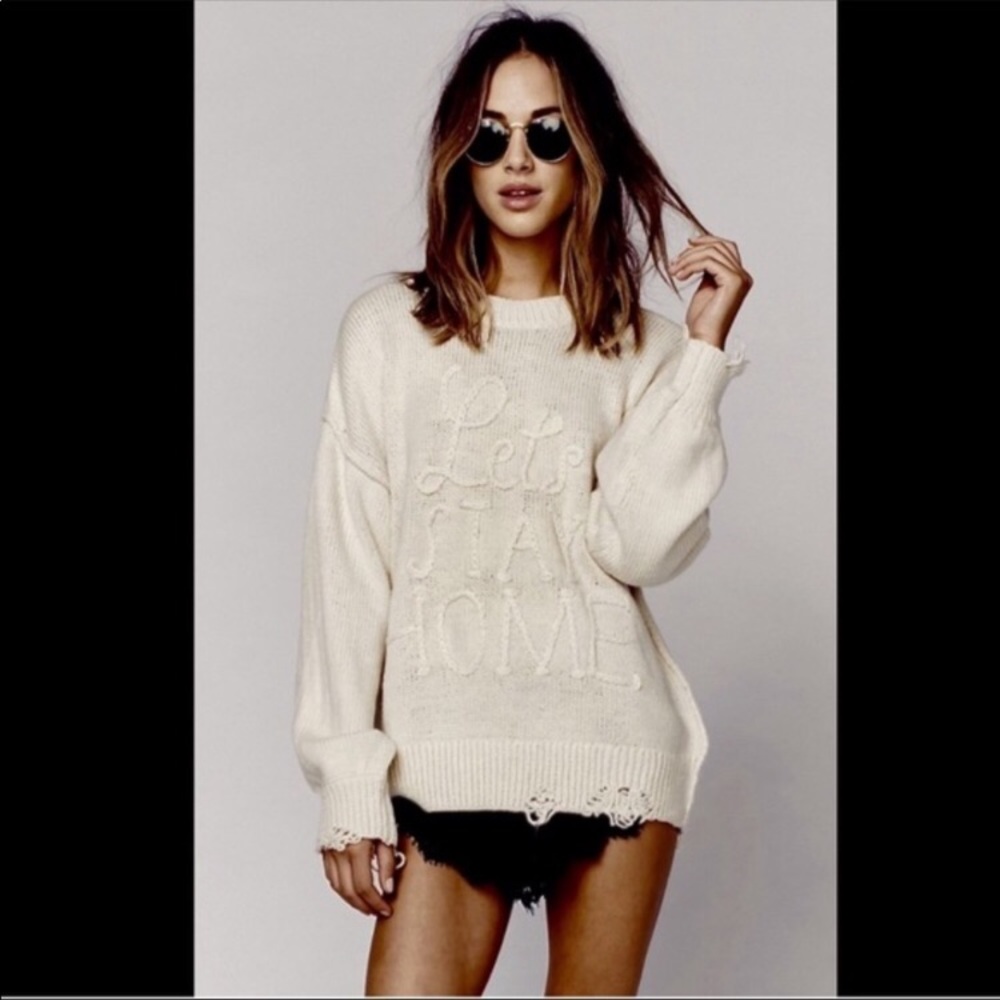 Wildfox let’s stay home sweater